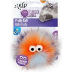AFP hračka pro kočky Fluffy Furry Ball se šantou 9,5 cm – Zboží Mobilmania