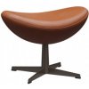 Taburet Egg leather Grace Walnut Fritz Hansen