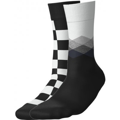 Esmara dámské ponožky 2 páry kostka/černá/bílá – Sleviste.cz