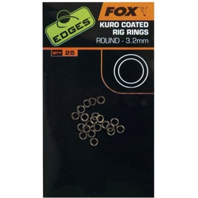 Fox Kroužky EDGES Kuro Coated Rig Rings 3,2 mm – Zboží Mobilmania