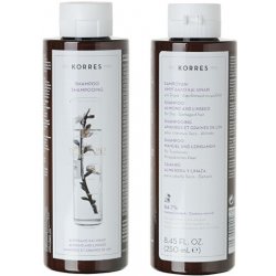Korres šampon pro suché a poškozené vlasy s mandlí a lnem a Bio extrakty 250 ml