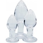 Clarity Glass Dildo Utopian Trinity – Zboží Mobilmania