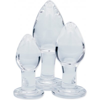 Clarity Glass Dildo Utopian Trinity – Zboží Mobilmania