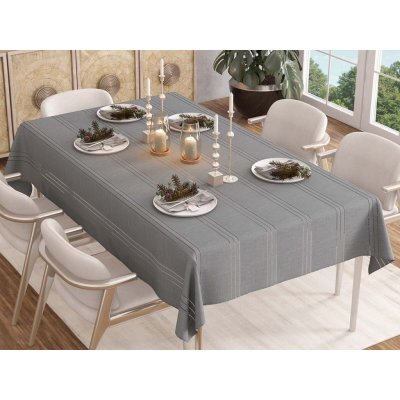 Xpose Ubrus Stripe tmavě šedý 140x180 cm – Sleviste.cz