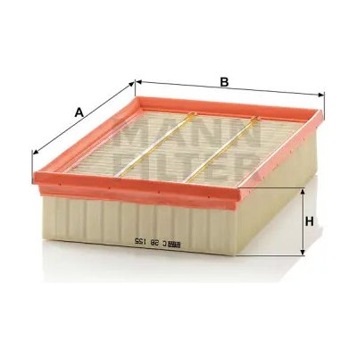 MANN FILTER Vzduchový filtr C 28 155 – Hledejceny.cz