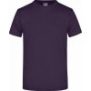 Pánské Tričko James Nicholson pánské základní triko ve vysoké gramáži bez bočních švů fialová lilková