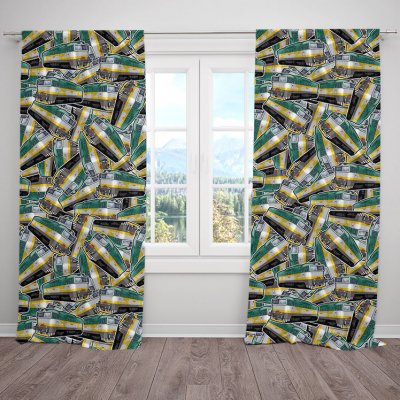 IMPAR Závěsy Brejlovec zelený pattern (Rozměr : 140x250, Materiál: Blackout) – Hledejceny.cz