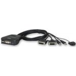 Aten CS-22D 2-port DVI KVM USB mini, integrované kabely – Zboží Živě