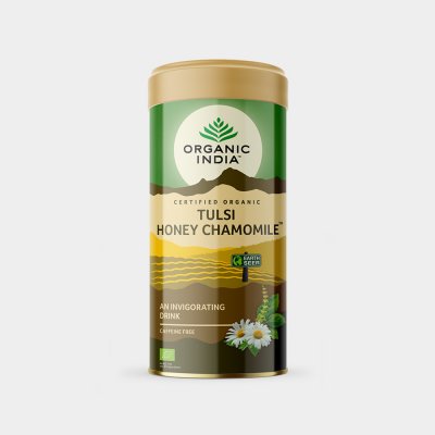 Organic India Tulsi MED S HEŘMÁNKEM dárková plechovka 100 g – Zbozi.Blesk.cz