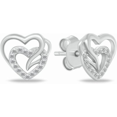 Brilio Silver náušnice EA1119W – Zbozi.Blesk.cz