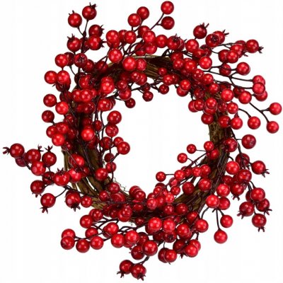 Dommio Věneček s červenými bobulemi Ø30 cm – Zbozi.Blesk.cz