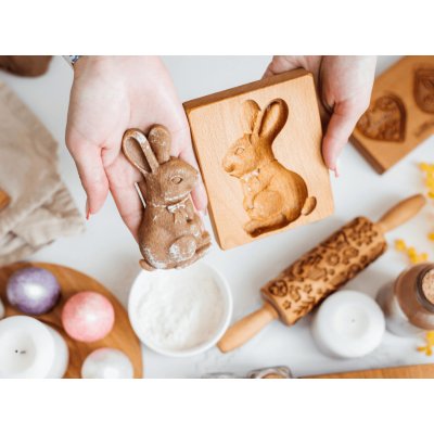 ZAHRADA A INTERIÉR Forma dřevěná na zdobený perník Zajíček 10 x 12 cm – Hledejceny.cz