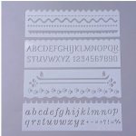 MyCreativ Plastová šablona 18,6x5,6 cm PÍSMENA 1 4ks/bal. – Sleviste.cz