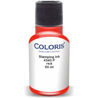Coloris Razítková barva 4340 P červená 50 ml