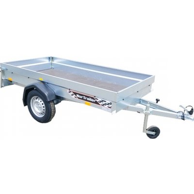 EBECO N2.5 - jednonápravový NEBRZDĚNÝ přívěs do 750 kg, 30 cm BOČNICE - Bez opěrného kola – Zboží Mobilmania