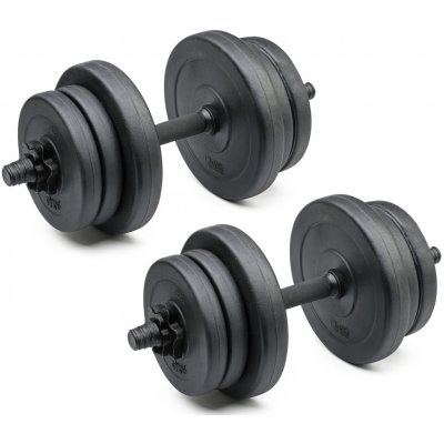 TRINFIT Set jednoručních nakládacích činek NCP 2 x 10 kg 25 mm – Zboží Dáma