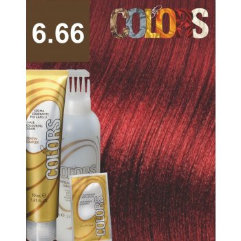 Colors Keratin Complex barva set 6.66 červená intenzivní