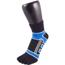 ToeToe RUNNERS COLOR běžecké kotníkové prstové ponožky černá/modrá