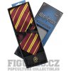 Kravata Cinereplicas Harry Potter kravata s kovovou broží Deluxe Box Nebelvír