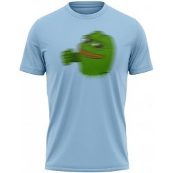 MemeMerch tričko Pepe Punch sky blue