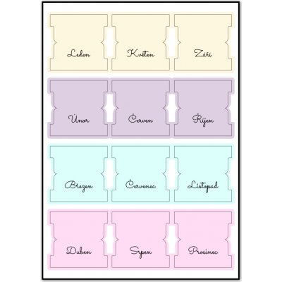 Samolepící štítky Canli - barevné – Zboží Živě