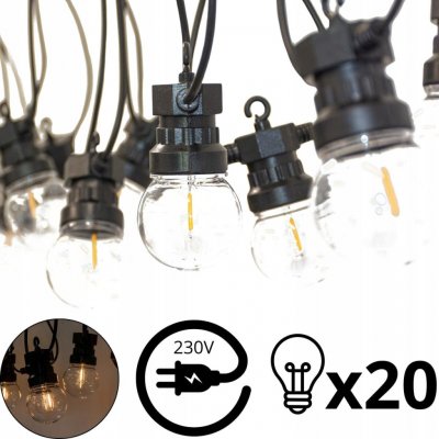 ProGarden PROAGRDEB KO-LE2100160 Světelný řetěz LED PARTY 20 světel – Hledejceny.cz