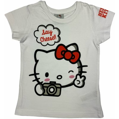 EPlus dívčí tričko - Hello Kitty bílé – Zboží Mobilmania