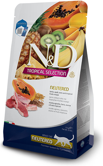 N&D TROPICAL SELECTION CAT Lamb Neutered 0,3 kg