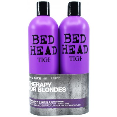 Tigi bed head dumb blonde šampon 750 ml + kondicionér 750 ml dárková sada