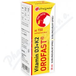 OROFAST Vitamín D3+K2 sublinguální sprej 30 ml