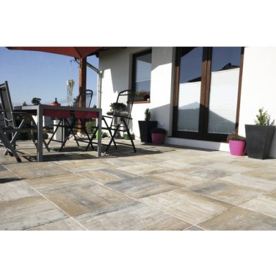 Semmelrock Zahradní dlaždice Elegant bílohnědočerná, 30 x 30 x 4 cm – Zboží Dáma