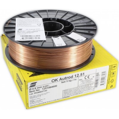 Esab OK Autrod 12.51 0,8 mm G3Si1 5 kg – Sleviste.cz