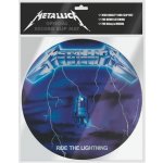 EPEE - CurePink: | Podložka na talíř gramofonu Metallica: Ride To Lightning (průměr 30,5 cm) [GP85850] – Hledejceny.cz