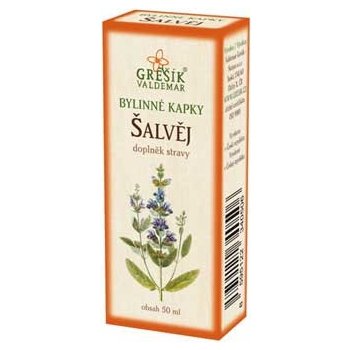 Grešík Bylinné kapky Šalvěj 50 ml