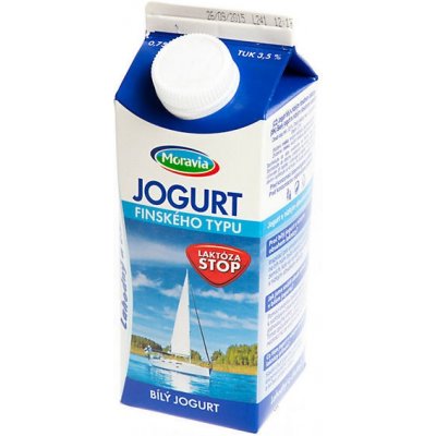 Moravia Lacto Jogurt finského typu 3,5% se sníženým obsahem laktózy 750 ml  od 35 Kč - Heureka.cz