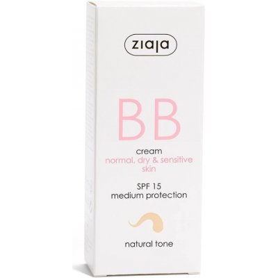 Ziaja BB krém pro normální, suchou, citlivou pleť tón přirozený SPF15 50 ml – Zboží Dáma