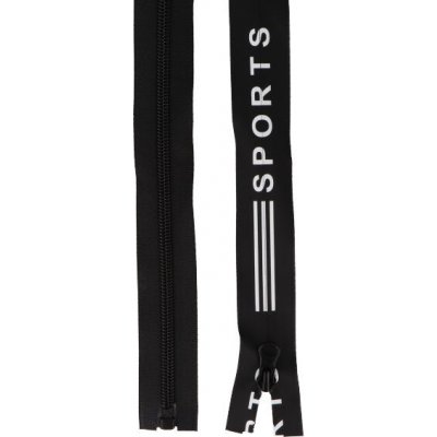 Prima-obchod Voděodolný zip No 5 délka 80 cm spirálový SPORT, barva Černá – Hledejceny.cz