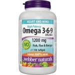 Webber Naturals Omega3-6-9 High Potency 1200 mg 150 tobolek – Hledejceny.cz