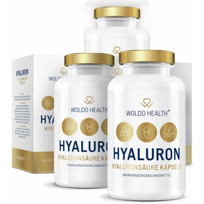 WoldoHealth 2+1 Kyselina hyaluronová s kolagenem 3 x 90 kapslí