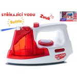 Mikro Trading Žehlička 14cm s rozprašovačem na baterie se světlem a zvukem v krabičce – Zboží Dáma