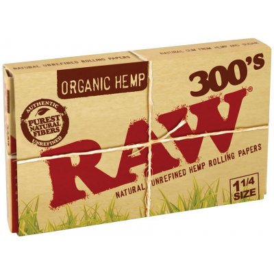 RAW Organic cigaretové papírky 300 x 1 1/4 – Hledejceny.cz
