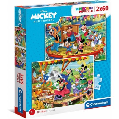 Clementoni Mickey Mouse a kamarádi 21620 2 x 60 dílků – Zboží Mobilmania