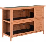PawHut dřevěná králíkárna Hugano 1364 x 500 x 930 mm – Sleviste.cz