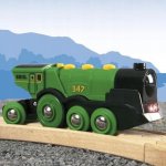 Brio WORLD 33593 Velká zelená akční lokomotiva – Zboží Mobilmania