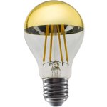 Diolamp LED Filament zrcadlová žárovka A60 8W/230V/E27/2700K/900Lm/180°/DIM, zlatý vrchlík – Hledejceny.cz