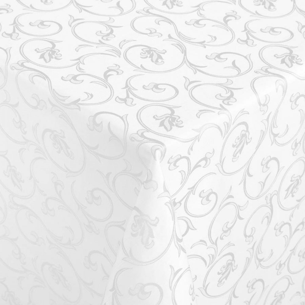 Veba Ubrus CARLO Ornament bílá 140x220 cm | Srovnanicen.cz