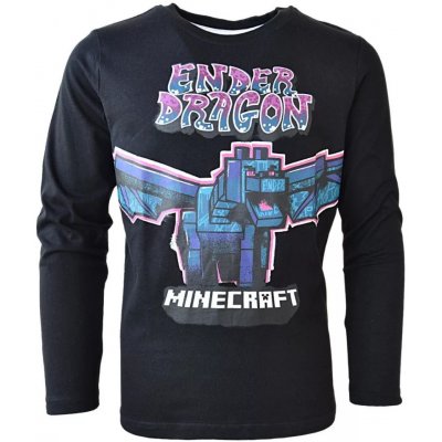minecraft tričko Ender Dragon černé dětské – Zboží Dáma