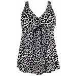 Evelyn Animal plavkové tankini top S136-19 bílé – Zboží Dáma