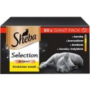 Krmivo pro kočky SHEBA Delicacy Poultry flavours 80 x 85 g