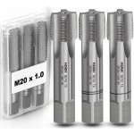 Závitník M20 HSS, jemný závit MF20x1.00 mm, sada 3 ks – Hledejceny.cz